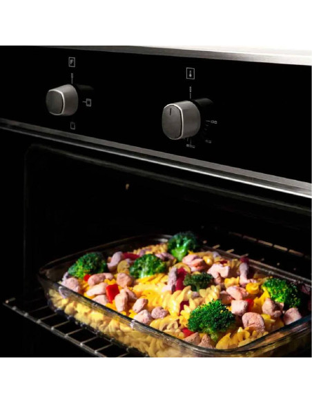 Horno de empotrar Challenger Eléctrico 52Lts 60cm 120V Inox Negro HE 2502