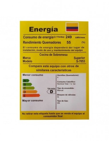 Cocineta Superior Negra 4 Puestos Gas...