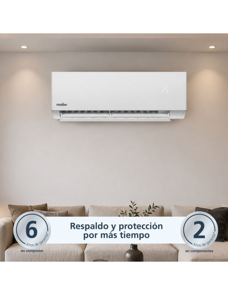 Aire Acondicionado Mabe Tradicional 220v 12.000 BTU Blanco MMT12CDBWCC32EC1