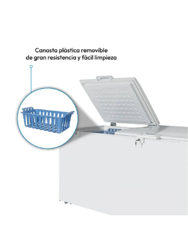 Congelador Horizontal 490 Litros Challenger  Dual Blanco CH-396