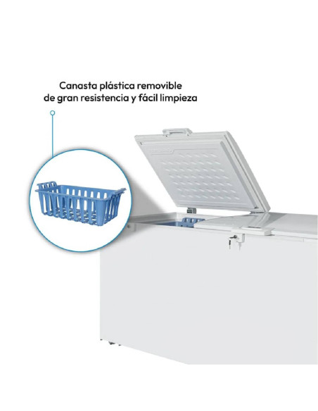Congelador Horizontal 490 Litros Challenger  Dual Blanco CH-396