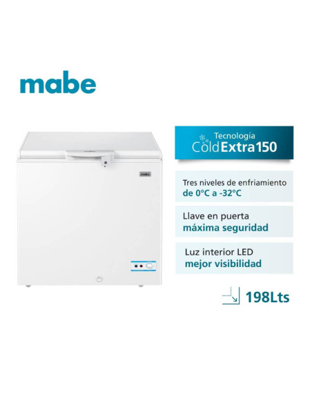 Congelador Horizontal 198 Litros Mabe ALASKA195BH1