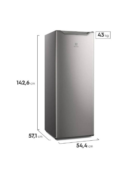 Congelador Vertical 168 Litros Electrolux Gris EFUY16P3HVG