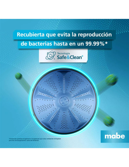 Lavadora Semiautomática Mabe 16 Kg Blanca LMD6124HBAB0