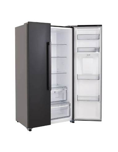 Nevecón Haceb 560 Litros Inverter Manija Externa Panel Digital Negro SBS 560 SE ME PD NE INV
