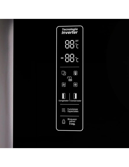Nevecón Haceb 480 Litros Nevecon Haceb 480 Litros Cristal Negro SBS 480 SE PD MI NE GLASS INV