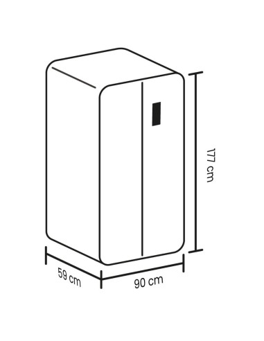 Nevecón Haceb 480 Litros Nevecon Haceb 480 Litros Cristal Negro SBS 480 SE PD MI NE GLASS INV