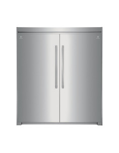 Combo Twin Electrolux No Frost 527 Lt Silver EI33AF80WS y EI33AR80WS + Trimkit