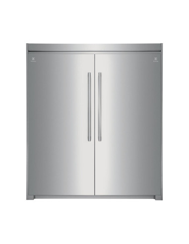 Combo Twin Electrolux No Frost 527 Lt Silver EI33AF80WS y EI33AR80WS + Trimkit