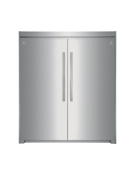 Combo Twin Electrolux No Frost 527 Lt Silver EI33AF80WS y EI33AR80WS + Trimkit