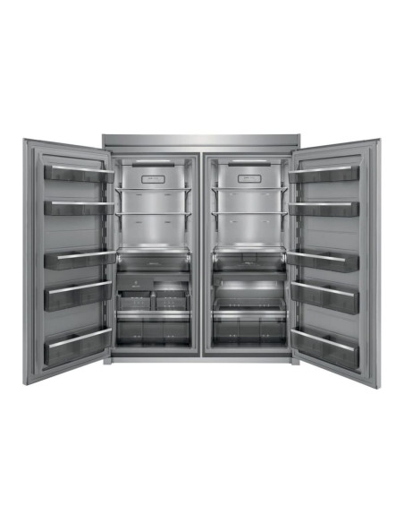 Combo Twin Electrolux No Frost 527 Lt Silver EI33AF80WS y EI33AR80WS + Trimkit
