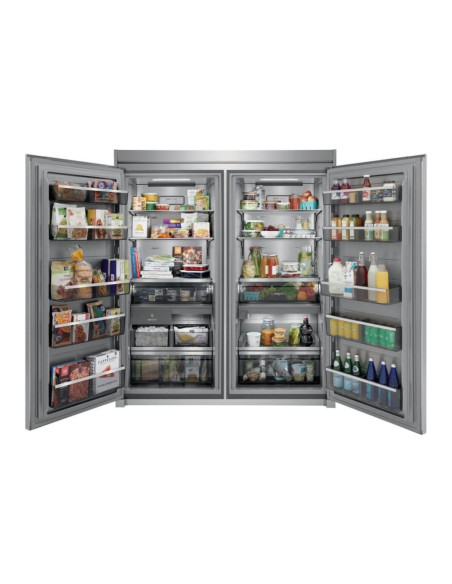 Combo Twin Electrolux No Frost 527 Lt Silver EI33AF80WS y EI33AR80WS + Trimkit