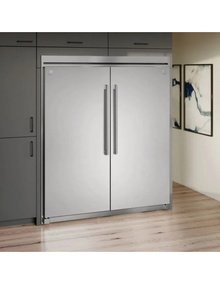 Combo Twin Electrolux No Frost 527 Lt Silver EI33AF80WS y EI33AR80WS + Trimkit