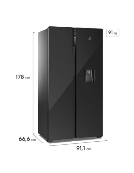 Nevecón Electrolux 522 Litros No frost Inverter negro ERSB54N3WXB