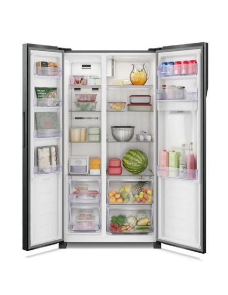 Nevecón Electrolux 438 Litros No frost Inverter AutoSense Dispensador Agua Negro ERS433HBWD