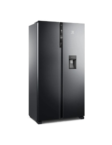Nevecón Electrolux 438 Litros No frost Inverter AutoSense Dispensador Agua Negro ERS433HBWD
