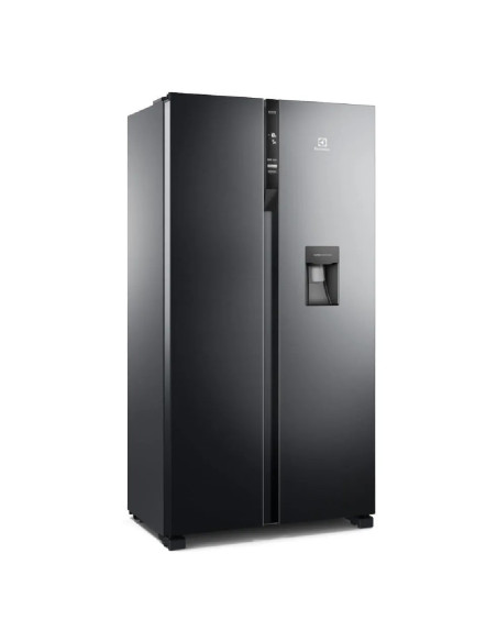 Nevecón Electrolux 438 Litros No frost Inverter AutoSense Dispensador Agua Negro ERS433HBWD