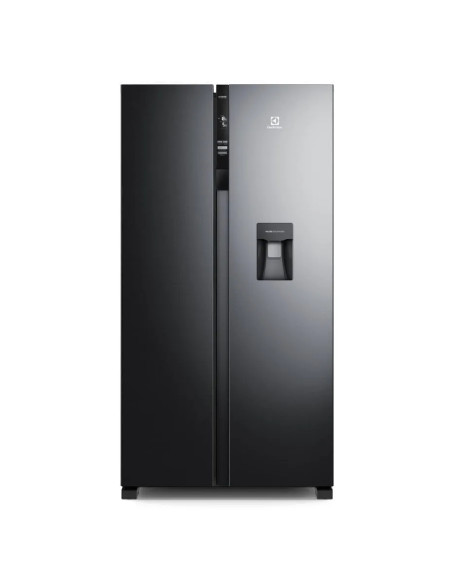 Nevecón Electrolux 438 Litros No frost Inverter AutoSense Dispensador Agua Negro ERS433HBWD