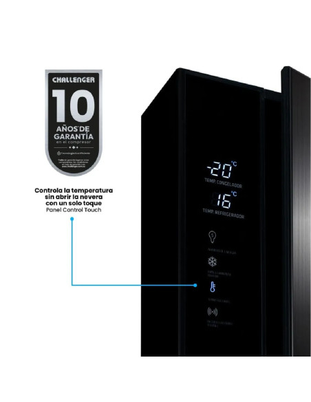 Nevera Challenger 420 Litros Brutos No Frost Serie eCool Display Digital CRA 420