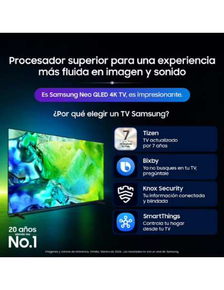 Televisor Samsung 55 pulgadas Smart TV Neo QLED QN55QN70HAKXZL