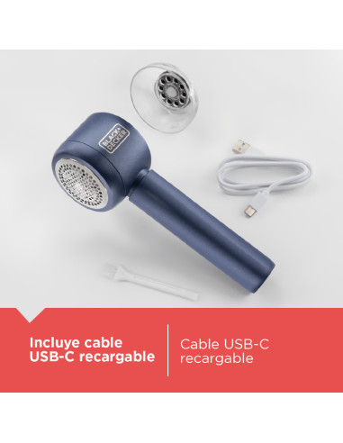 Removedor de Pelusa Recargable Black+Decker FS1200LA