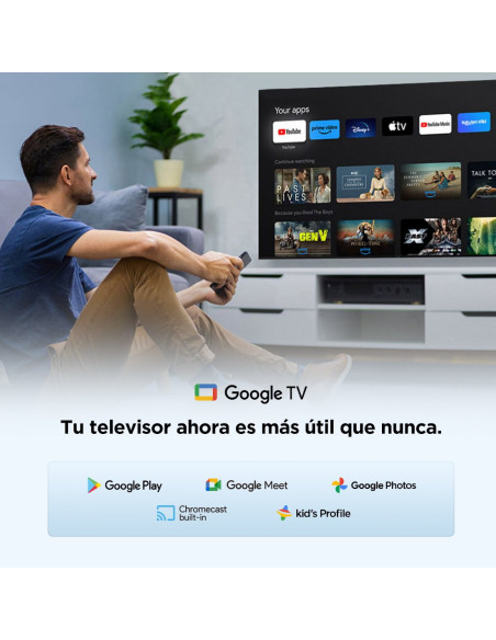 Televisor TCL 50 pulgadas QLED Full HD Smart Google 50S5K 6