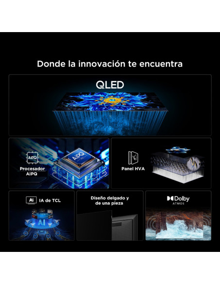 Televisor TCL 65 pulgadas QLED Premium Google 65P7L 4
