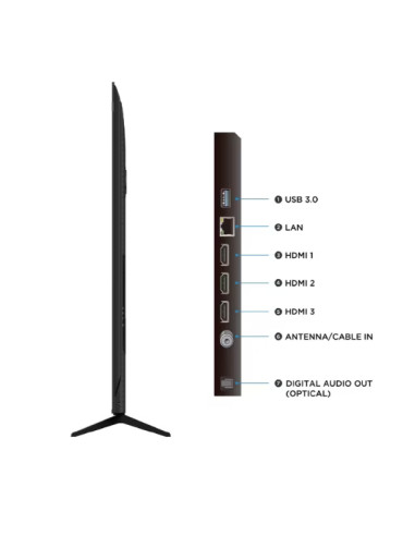 Televisor TCL 85 pulgadas Smart TV QLED P7L Google 85P7L