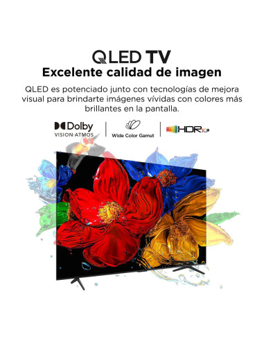 Televisor TCL 65 pulgadas Smart TV QLED P7K Google 65P7K