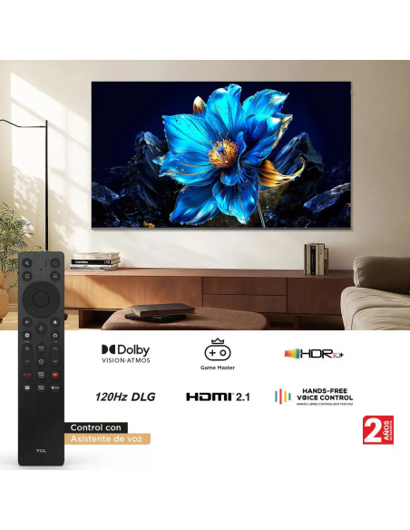 Televisor TCL 65 pulgadas Smart TV QLED P7K Google 65P7K