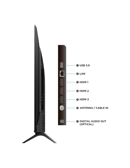 Televisor TCL 65 pulgadas Smart TV QLED P7K Google 65P7K
