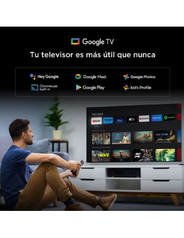 Televisor TCL 55 pulgadas Smart TV Mini LED 4K UHD Google 55C6K