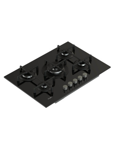 Cubierta de Empotrar Whirlpool a gas 5 puestos Vitrocerámica Negro GOA7523NB