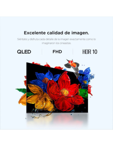 Televisor TCL 43 pulgadas QLED Full HD Smart Google 43S5K 6