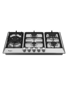 Cubierta de Empotrar Whirlpool a gas 5 puestos Acero WP3040S 2