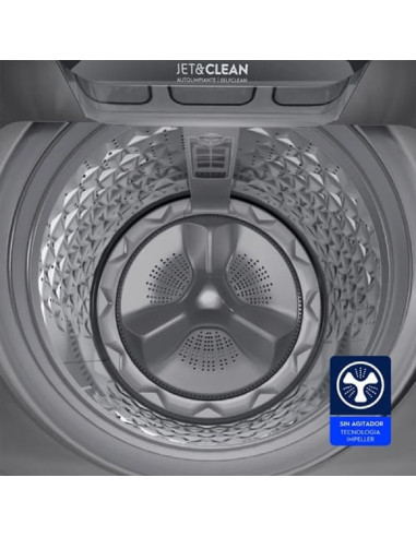 Lavadora Electrolux  15 Kg Carga Superior Disolución Máxima Negra EWIY15F6XSZB