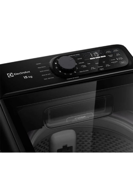 Lavadora Electrolux  15 Kg Carga Superior Disolución Máxima Negra EWIY15F6XSZB