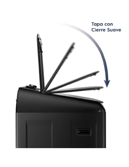 Lavadora Electrolux 24 Kg Carga Superior Negra EWIY24F6XSZB