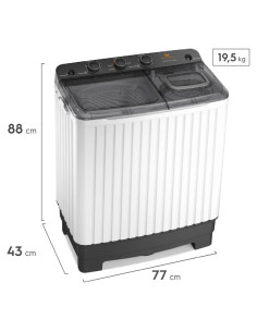 Lavadora Semiautomática Westinghouse 10 Kg Blanca Wwtt10m6usuzw 2