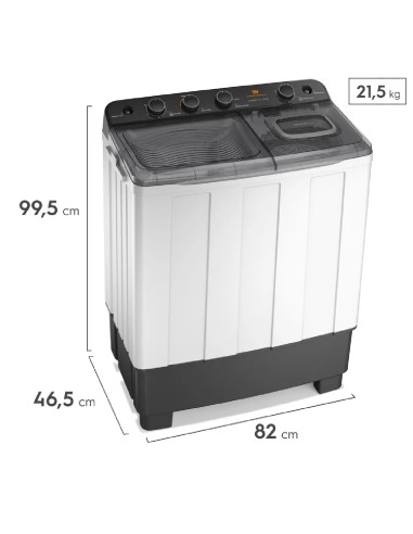 Lavadora Semiautomática Westinghouse 12 Kg Blanca WWTT12M6USUZW