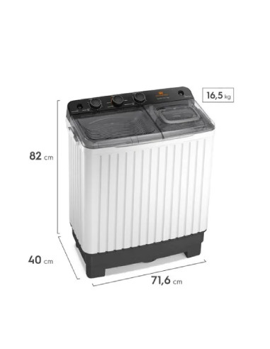 Lavadora Semiautomática Westinghouse 7 Kg Blanca WWTT07M6USUZW