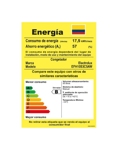 Congelador Horizontal Electrolux 95 Litros Frost Inverter Blanco EFH10S3C5AW