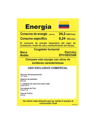 Congelador Horizontal Electrolux 141 Litros Frost Inverter Blanco EFH15S3C5AW