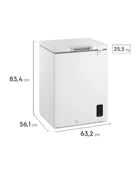 Congelador Horizontal Electrolux 141 Litros Frost Inverter Blanco EFH15S3C5AW