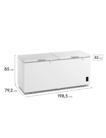 Congelador Horizontal Electrolux 724 Litros Frost Inverter Blanco EFH70S3C5AW