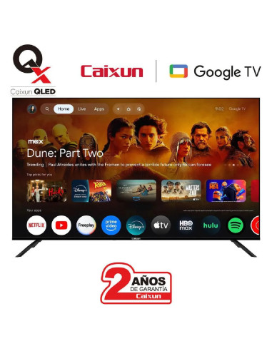 Televisor Caixun 55 pulgadas QLED 4K UHD GOOGLETV T2 C55KAUGQ