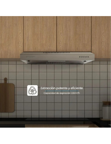 Campana Extractora Challenger Horizontal 60 cm CX 4310 INOX