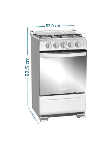 Estufa de Piso Mabe a Gas 52 cm Inox EMC5140ANG0