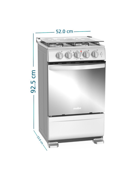 Estufa de Piso Mabe a Gas 52 cm Inox EMC5140ANG0