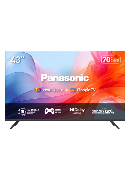 Televisor Panasonic 43 Pulgadas QLED 4K UHD Smart TV Google TV TN-43W80CPN
